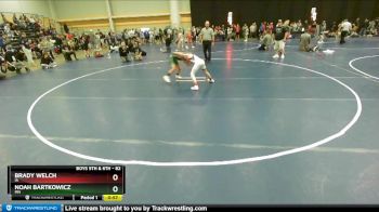 82 lbs Cons. Round 2 - Noah Bartkowicz, MN vs Brady Welch, IA