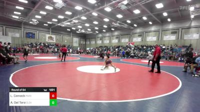 113 lbs Round Of 64 - Logan Camack, Paso Robles vs Aaden Del Toro, Clovis West