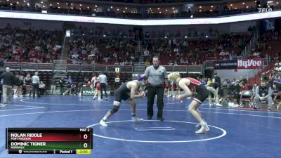 3A-157 lbs Cons. Round 4 - Dominic Tigner, Norwalk vs Nolan Riddle, Fort Madison