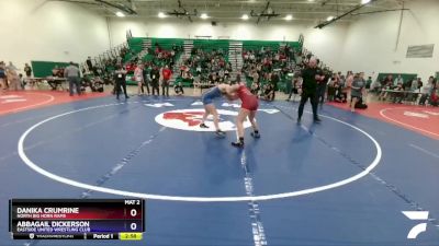 140 lbs 3rd Place Match - Danika Crumrine, North Big Horn Rams vs Abbagail Dickerson, Eastside United Wrestling Club