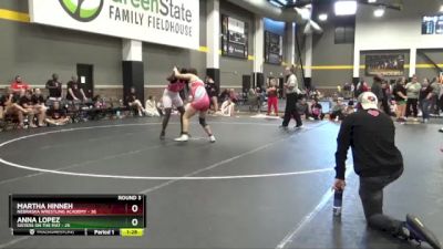 190 lbs Round 3 (16 Team) - Martha Hinneh, Nebraska Wrestling Academy vs Anna Lopez, Sisters On The Mat