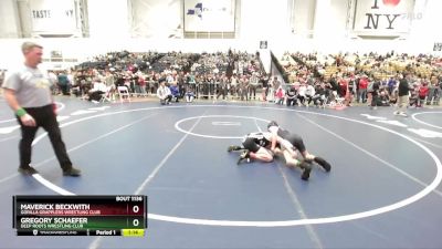 116 lbs Champ. Round 2 - Maverick Beckwith, Gorilla Grapplers Wrestling Club vs Gregory Schaefer, Deep Roots Wrestling Club