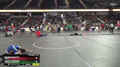 80 lbs Semifinal - Nevaeh Beatty, Onaga vs Penny Dolinar, Piper Wrestling Club