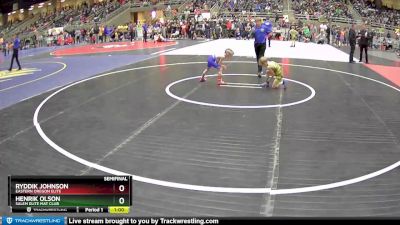 45 lbs Semifinal - Henrik Olson, Salem Elite Mat Club vs Ryddik Johnson, Eastern Oregon Elite