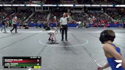 58 lbs Semifinal - Quinten Ballard, Chaparral vs Luke Taussig, Greater Heights