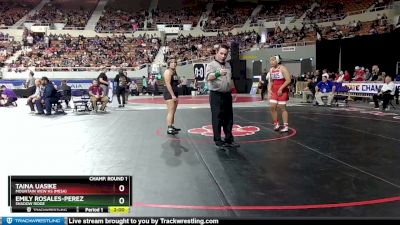 D1-185 lbs Quarterfinal - Taina Uasike, Mountain View Hs (Mesa) vs Emily Rosales-Perez, Shadow Ridge