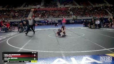 D1-132 lbs Cons. Semi - Dallas Robinson, Desert Ridge vs Dylan Brown, Marana