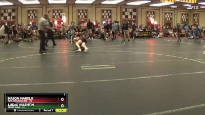 170 lbs Round 2 (6 Team) - Mason Marolo, Mat Assassins Red vs Lukas Valentin, Frost Gang