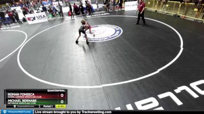 77 lbs Quarterfinal - Roman Fonseca, Daniel Cormier Wrestling Club vs Michael Bernabe, Dethrone Wrestling Club