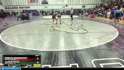 115 lbs Cons. Round 4 - Alisson Rojas, Walla Walla vs Morgan Hendrickson, Republic Curlew