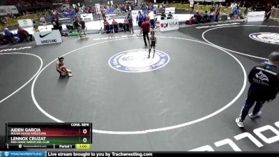 71 lbs Cons. Semi - Aiden Garcia, Rough House Wrestling vs Lennox Cruzat, Mad Dawg Wrestling Club