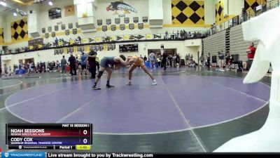 160 lbs Cons. Round 5 - Noah Sessions, Region Wrestling Academy vs Cody Cox, Warrior Regional Training Center