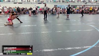 120 lbs Round 1 (4 Team) - Hunter Owens, Bulldog WC vs Juan Albarran, Quest For Gold