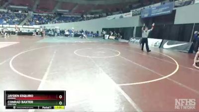 4A-120 lbs Champ. Round 1 - Jayden Esquiro, Madras vs Conrad Baxter, Stayton