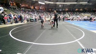 60 lbs Round Of 16 - Callan Robinson, Pawnee Peewee Wrestling vs Hayden Moss, Ponca City Wrestling