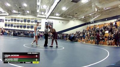 190 lbs Cons. Round 2 - Jackson Eddy, Alliance High School vs Colin Jackson, Stow