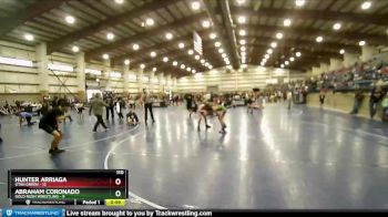 110 lbs Round 3 (4 Team) - Abraham Coronado, Gold Rush Wrestling vs Hunter Arriaga, Utah Green
