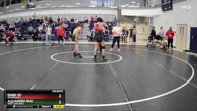 120 Boys Semifinal - Dang Vo, Hunter Boys vs Alejandro Ruiz, West Lake Boys