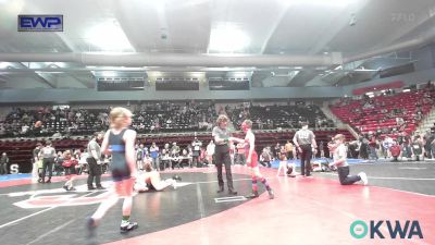 84 lbs Consi Of 8 #2 - Sawyer Shaffer, Caney Valley Wrestling vs Bryson Gelinas, Grove Takedown Club