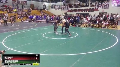 215 lbs Quarters & 1st Wb (16 Team) - RL Ward, Luella vs Dawsyn Sikes, Wayne County HS