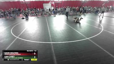 113 lbs Quarterfinal - Liam Carey, Sarbacker Wrestling Academy vs Gavin Wolters, Askren Wrestling Academy