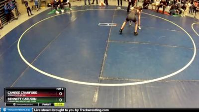 75 lbs Cons. Round 2 - Camree Cranford, Sons Of Atlas WC vs Bennett Carlson, Champions Wrestling Club