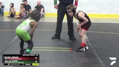 49 lbs Champ. Round 2 - Dallas Coats, Peer Pressure Elite Wrestling vs Elijah Jordan, Reed City Youth Wrestling