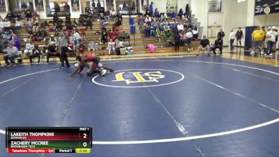 146 lbs Cons. Round 2 - Lakeith Thompkins, Dothan HS vs Zachery Mccree, Brewbaker Tech