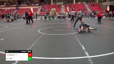 52 lbs Round 5 - John Rankin, Wildcat Wrestling Club vs Kashtin Fulk, Triumph