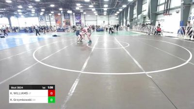 285 lbs Round Of 16 - KAYDON WILLIAMS, UT vs Kayden Grzymkowski, OH