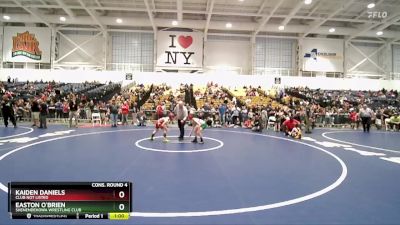 86 lbs Cons. Round 4 - Easton O`Brien, Shenendehowa Wrestling Club vs Kaiden Daniels, Club Not Listed