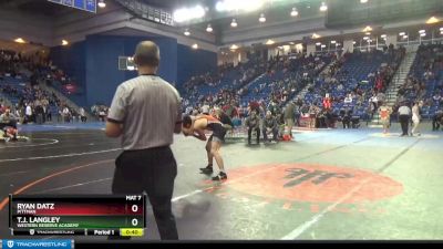 150 lbs Cons. Round 4 - T.J. Langley, Western Reserve Academy vs Ryan Datz, Pittman