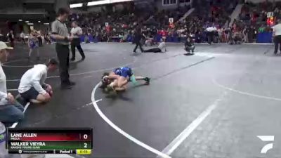 76 lbs Semifinal - Walker Vieyra, Kansas Young Guns vs Lane Allen, Paola