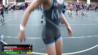 95 lbs Round 2 (4 Team) - Cody Clarke, Roundtree WA vs Logan Backus, Arlington WC