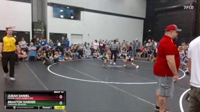 52 lbs Cons. Round 2 - Judah Daniel, Pelion Youth Wrestling vs Braxton Harder, Carolina Reapers