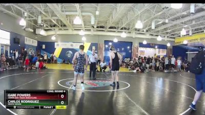 132 lbs Cons. Round 4 - Gabe Powers, Tampa Bay Tiger Wrestling vs Carlos Rodriguez, White House