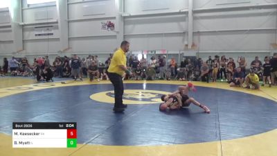 85-S lbs Quarterfinal - Mason Keesecker, PA vs Brady Myatt, IL