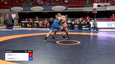 130 lbs Quarterfinal - Thomas Helton, Southern Illinois vs Toby Erickson, Army (WCAP)