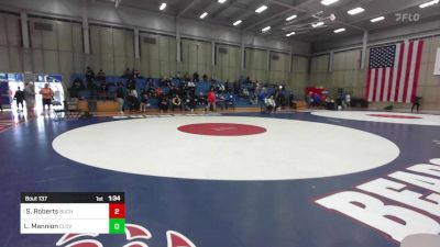 190 lbs Round Of 64 - Sean-Michael Roberts, Buchanan vs Louis Mannion, Clovis East