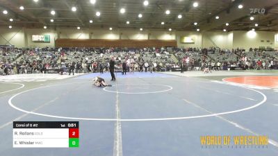 64 lbs Consi Of 8 #2 - Ryker Rollans, GOLDRUSH Academy vs Easton Whisler, Mulvane Jr. Wrestling Club