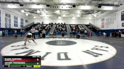 100 lbs Cons. Round 6 - Eliana Martinez, Paloma Valley vs HAYDEN YANAGISAWA, Mayfair