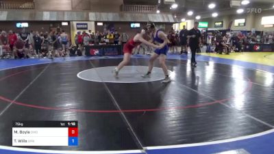 75 kg Rnd Of 32 - Michael Boyle, Ohio vs Thomas 'TC' Wills, Spring Klein Wrestling Club