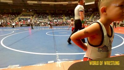 46 lbs Round Of 32 - Dangelo Roybal, Duran Elite vs Syrus Bazer, Nebraska Wrestling Academy