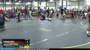 85 lbs Round 4 (6 Team) - Landon Learn, Untouchables Black vs Lucas Christopher, Steel Valley