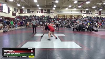 157 lbs Round 3 - Briar Mast, Union, LaPorte City vs Braven Beaumont, Denver