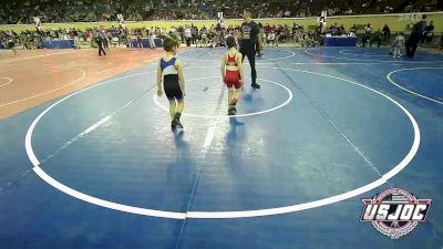 60 lbs Consi Of 16 #2 - Albie Cook, Hoisington Jr Cardinals vs Bradford Sheppard, Noble Takedown Club