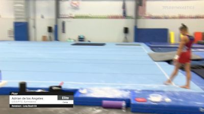 Adrian de los Angeles - Floor, U.S.O.P.T.C. Gymnastics - 2021 April Men's Senior National Team Camp