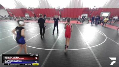 80 lbs 3rd Place Match - Brinley Mlsna, Sarbacker Wrestling Academy vs Eleanor Hultman, Wisconsin