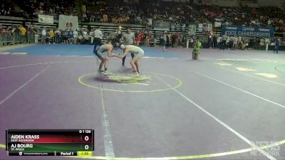 D 1 126 lbs Champ. Round 2 - AJ Bourg, St. Pauls vs Aiden Krass, East Ascension