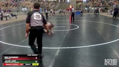 AA 126 lbs Cons. Round 1 - Jacob Laws, Hardin Valley Academy vs Ben Mayberry, Rossview